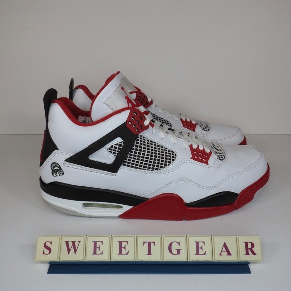JORDAN 4 RETRO FIRE RED 'MARS BLACKMON' - Picture 3 of 16